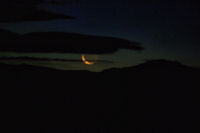 Lever de lune sur les pentes du Pic du Midi de Bigorre
