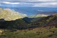 L_ombre porte du Montaigu^sur la valle du ruisseau de Dosse