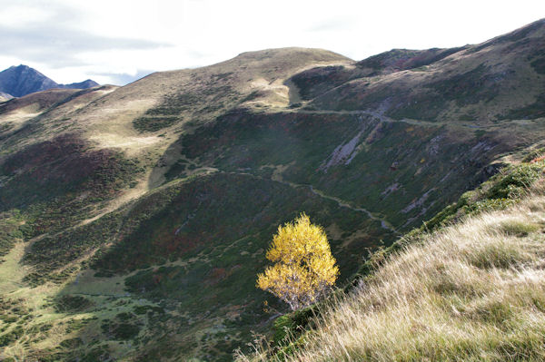 Les sentiers sous les Pic de Barran et du Mont menant au Col de Barran