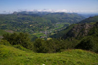 Arrens depuis le haut du Bois de la Sabardounere