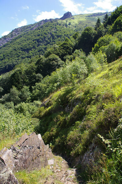 Le chemin au dessus du Pont d_Ourey