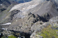 La crte arienne menant au Pic de la Munia