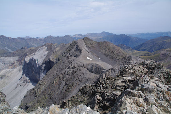 Les pics Est du Cirque de Troumouse depuis le Pic de la Munia