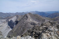 Les pics Est du Cirque de Troumouse depuis le Pic de la Munia