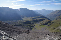 Le Cirque de Troumouse, les Lacs des Aires sont presque  sec