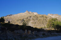 Le Pic de Neouvielle depuis le parking du Lac d'Aubert