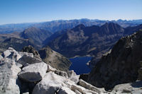 Le Lac de Cap de Long depuis le sommet du Pic de Neouvielle