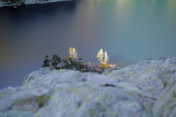 Un ilet dans le Lac d_Aubert