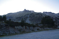 Le Pic de Neouvielle depuis le parking du Lac d'Aubert