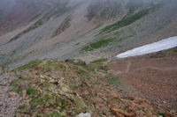 Descente du Col des Mulets, cote Espagnol