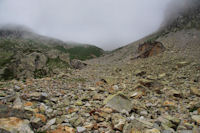 Premieres pentes du Col des Mulets