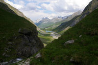 La vallee du Gave d'Ossoue depuis la cascade