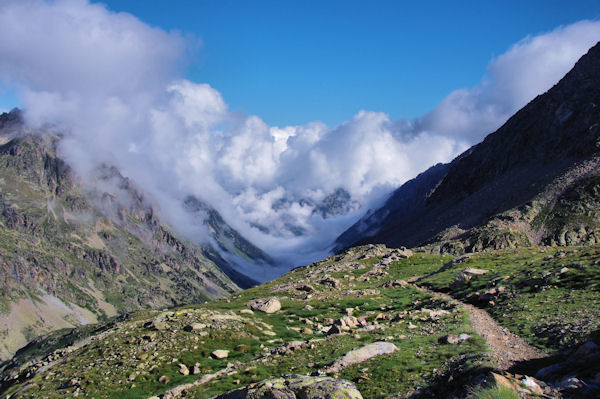 La valle de Gaube, embrume