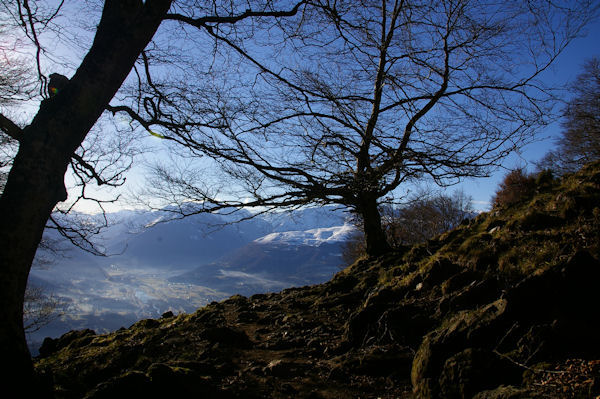 La valle du Gave de Pau et Argels Gazost depuis le col entre la Pne de Souquete et le Roc de Darr Espouey