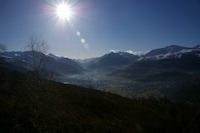 La vallee du Gave de Pau et Argeles Gazost depuis l'Espi Blanc