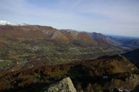 Le bas du Val d'Azun depuis le Pic Arrouy
