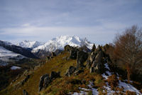 Les Gabizos depuis la crete entre le Pic de Pan et le Pic Arrouy