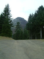 Le  Pic de Bazes depuis le col de la Serre