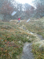 Tempete de neige en descendant du Pic de Bazes