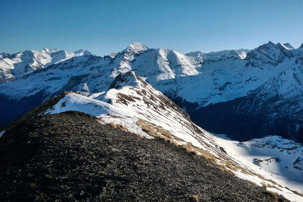 La crte depuis le Pic de Tentes