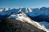 La crete depuis le Pic de Tentes