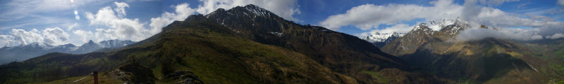 Panorama autour du Pic du Midi d'Arrens