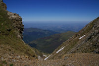 La valle de Bagnres de Bigorre depuis le col des Laquets