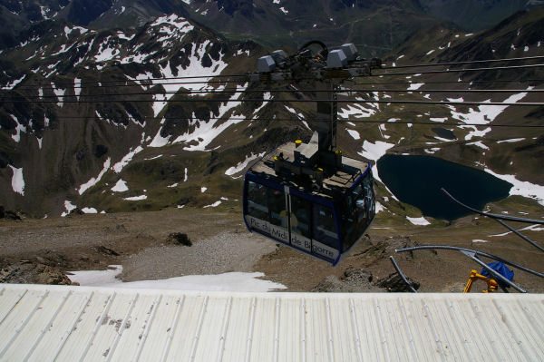 Une cabine du tlferrique du Pic du Midi de Bigorre