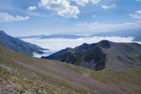 La crte Sud-Est du Pichaley vers le Pic de Montarrouyes