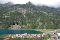 L_extrmit Sud du Lac de Gaube