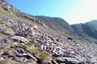 La monte vers le Sanctus au dessus du Col d_Uzious