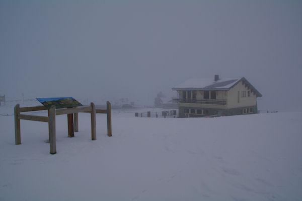 Le Col du Soulor dans le brouillard