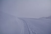 Le Col de Mauben dans le brouillard