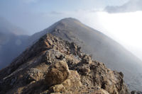 La crete sous le Soum Blanc des Especiere jusqu'a la cote 2604m