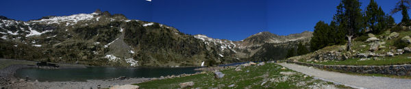 Panoramique sur le lac d'Aubert