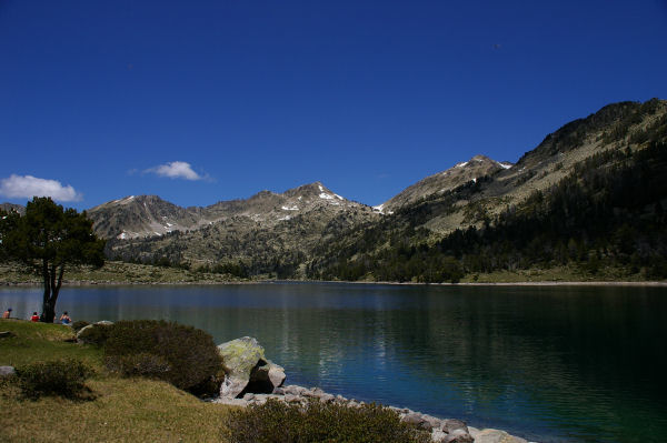 Le lac d'Aumar vers le Nord-Ouest