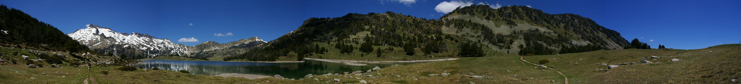 Panoramique depuis l'extrmit Sud-Est du lac d'Aumar