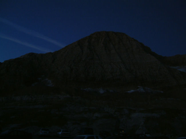 La silhouette du Taillon au petit matin
