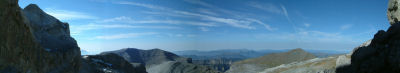 Panoramique Sud depuis la Brche de Roland