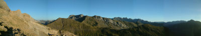 Panoramique vers le Port de Boucharo et le Col de Tentes