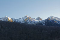 Le Moneste, le col de paloumere et le Pic de l'Arcoeche