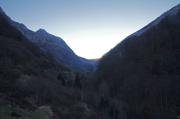 La valle du gave d_Arrens depuis le barrage du Tech