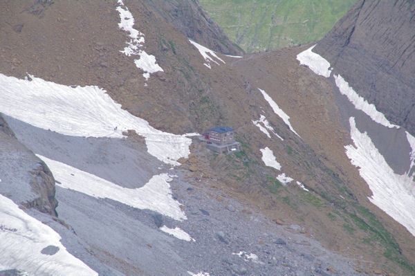 Le Refuge de la Brche depuis la Tour du Marbor