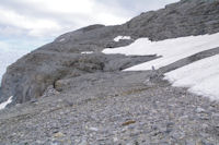 Les 2 gros cairn marquant la chemine