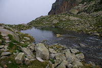 Un petit laquet au dessus du Lac de la Mourle