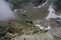 Un petit laquet sous les cretes d'Espade dans la brume