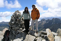 Camille et Jacques au sommet du Turon de Neouvielle