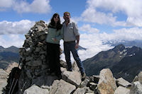 Camille et Fred au sommet du Turon de Neouvielle