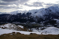 Arrens depuis le Turon d_Ompr, le Pic du Midi d_Arrens  droite