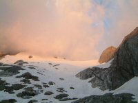 Lev de soleil sur le glacier d'Ossoue